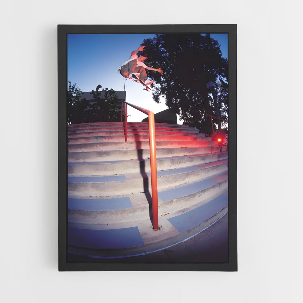 Poster Trickster Tom – affiche Skateboard (vue 2)